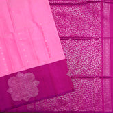 Rose Pink Soft Silk Saree - MIRASILKS Rose Pink Soft Silk Saree